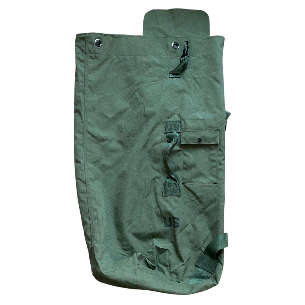 Vintage USGI Military Bag Backpack Duffle Army Green Nylon Type II OD Straps